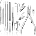 Jtieo 12-piece ingrown toenail treatment pedicure kit front view