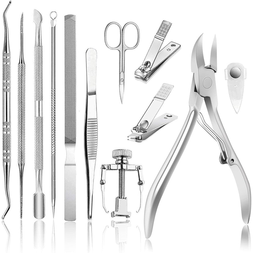 Jtieo 12-piece ingrown toenail treatment pedicure kit front view
