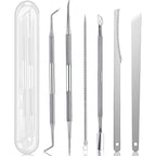 Geounzay 7 piece ingrown toenail pedicure tool kit front view