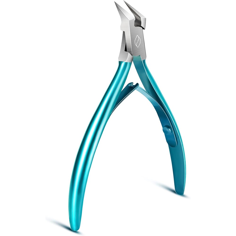 Feryes toenail clipper straight blade front view stainless steel