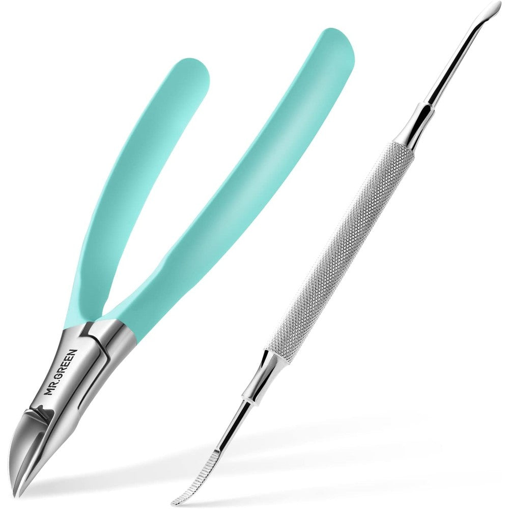 MR.GREEN stainless steel toenail clipper set front view