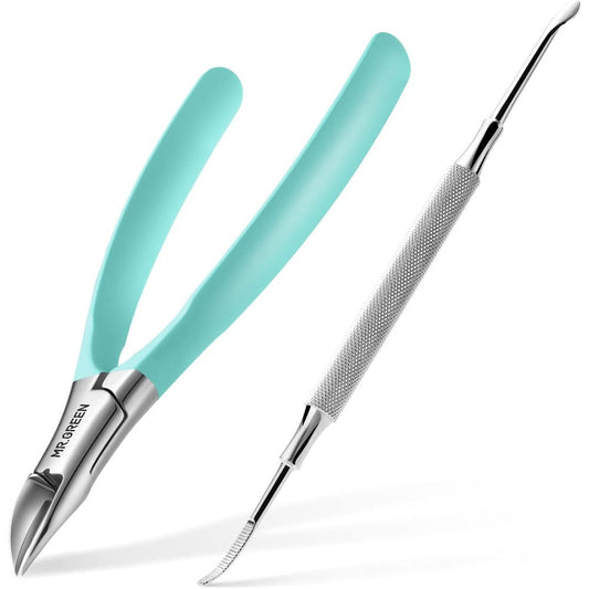 MR.GREEN stainless steel toenail clipper set front view