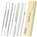 Zizzon 7 piece ingrown toenail file and lifter set front view