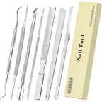 Zizzon 7 piece ingrown toenail file and lifter set front view