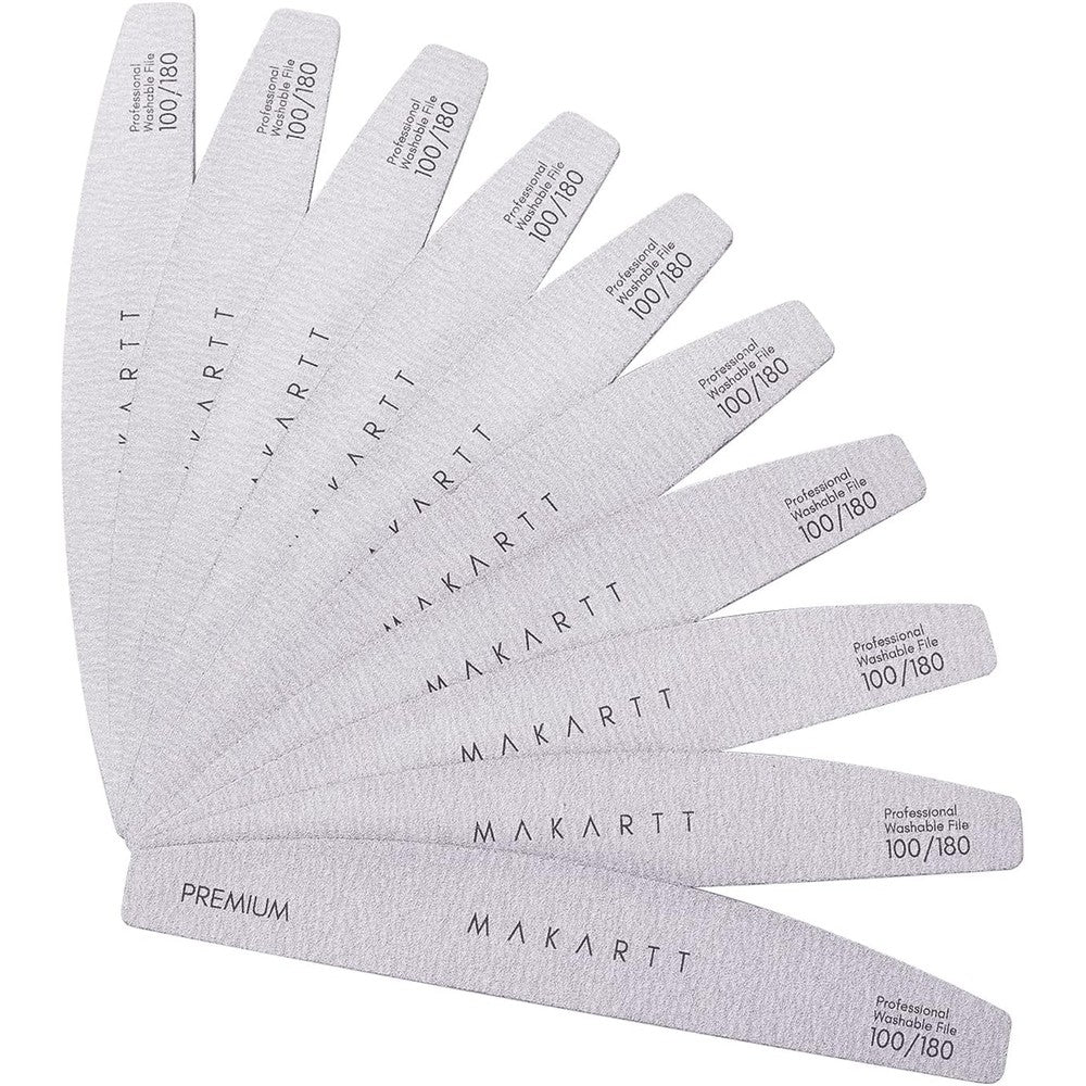 Makartt professional nail file 100/180 grit front view