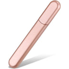 MiDenso premium glass nail file in millennial pink with protective case