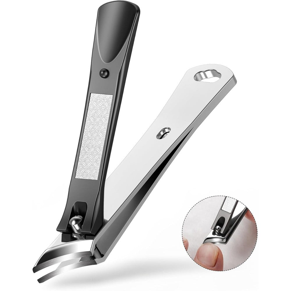 Baluca slanted blade ingrown toenail clipper front view black finish