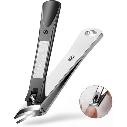 Baluca slanted blade ingrown toenail clipper front view black finish