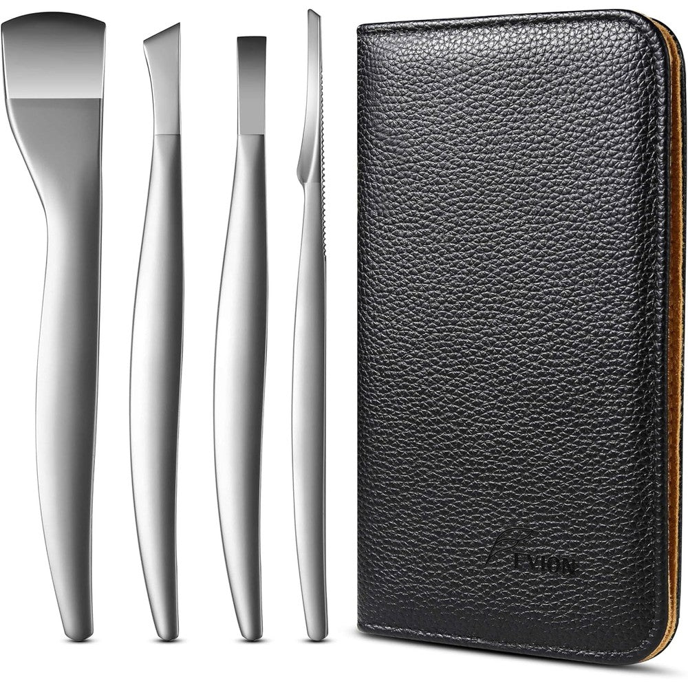 Fvion professional pedicure knife set 4 pieces front view