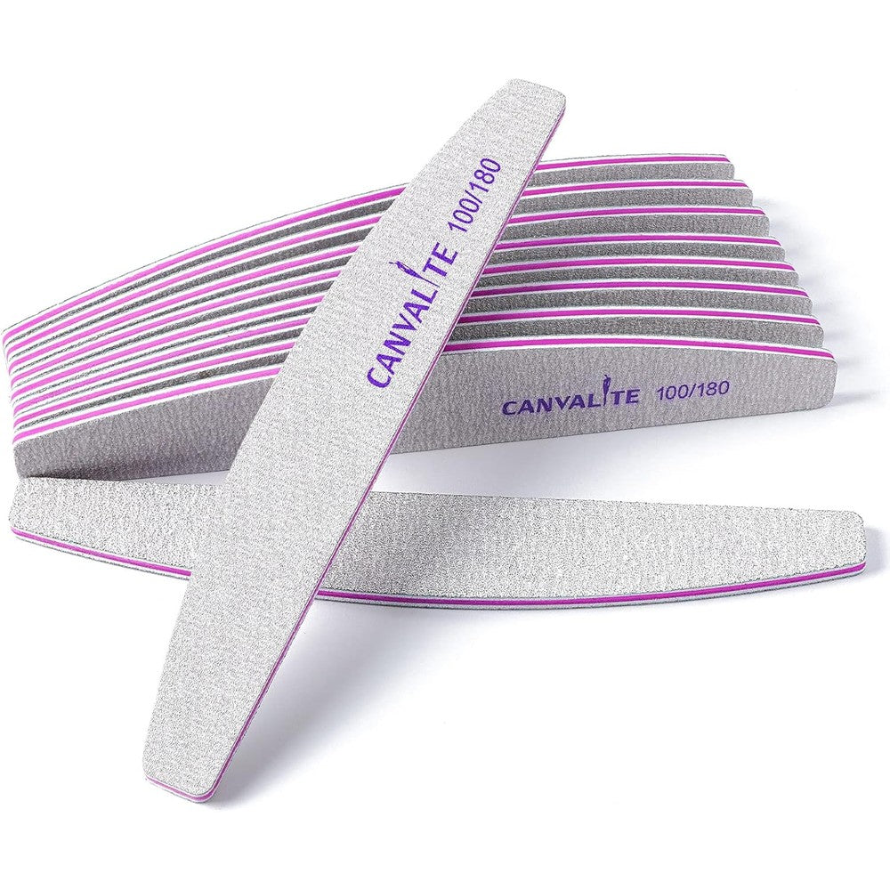 Canvalite professional nail files 10 piece set front view