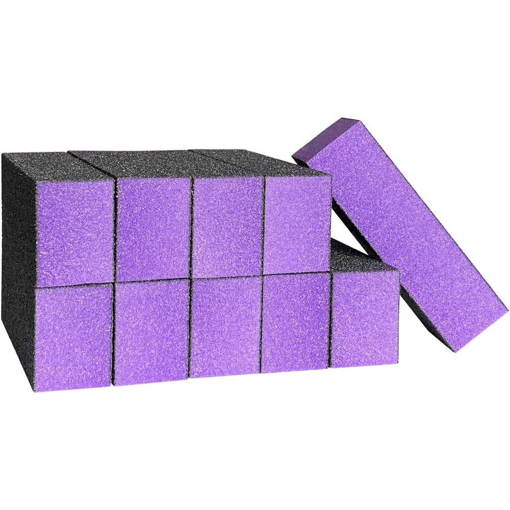 HeeYaa 10 Piece Nail Buffer Sanding Block set front view for manicure