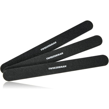 Tweezerman Professional Nail Files pack of three black front view