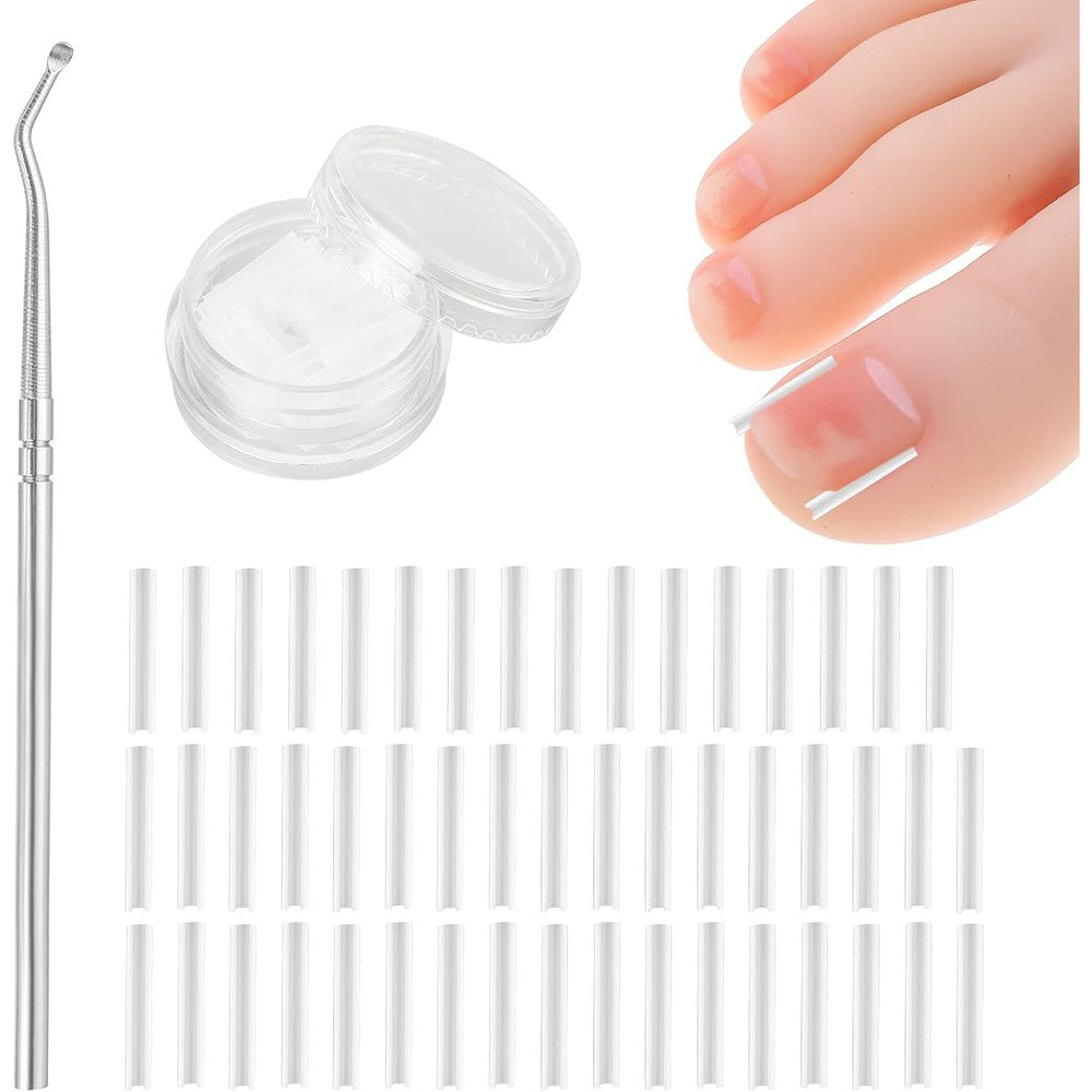 Abeillo ingrown toenail treatment kit front view with stainless steel tool