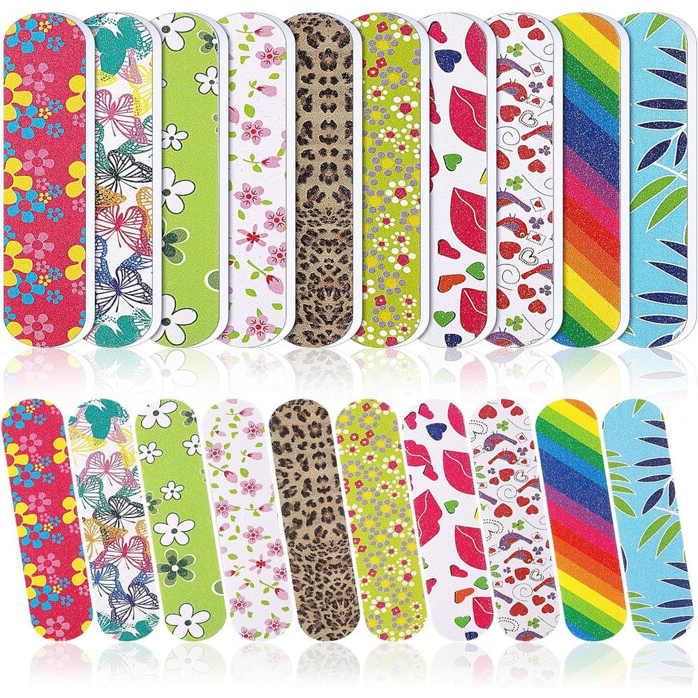 Sumind 100 pack disposable nail files front view