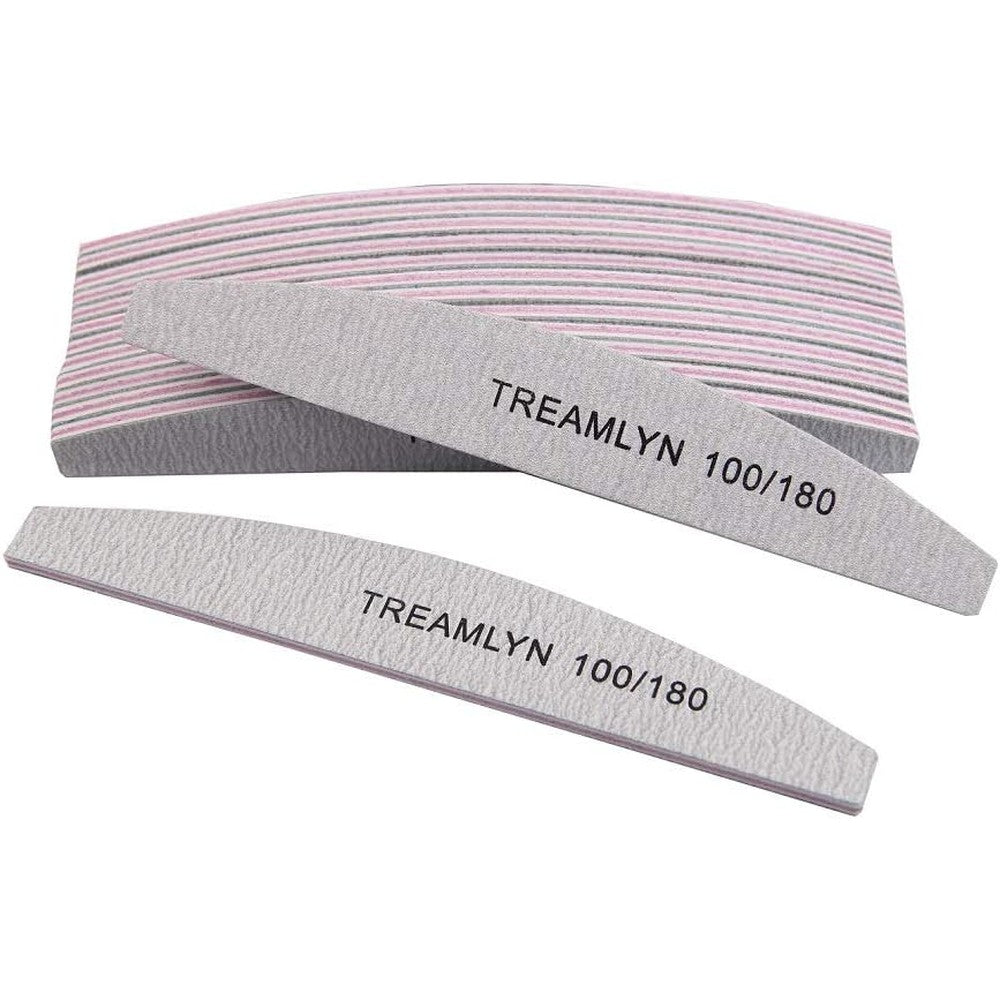 Treamlyn 10 piece professional nail file set front view