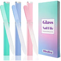 Diodiva crystal glass nail file 3 pack with protective cases front view