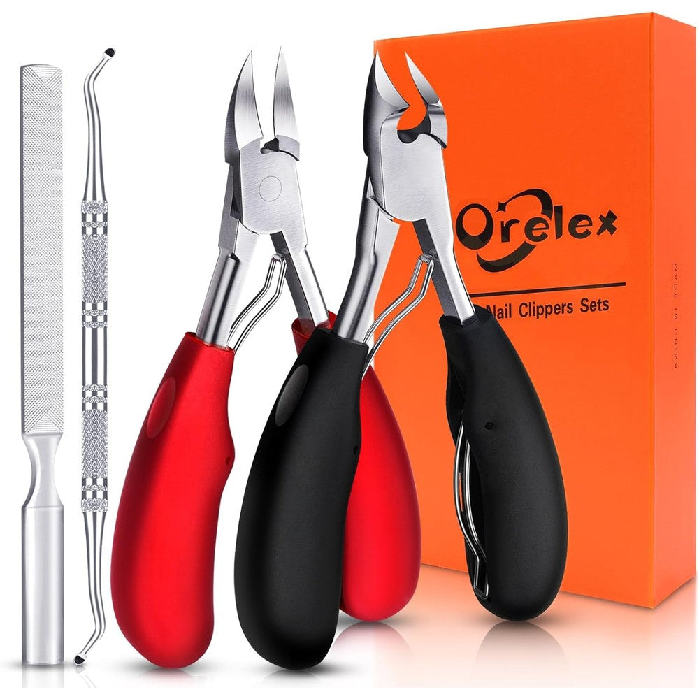 Orelex professional toenail clipper set for seniors