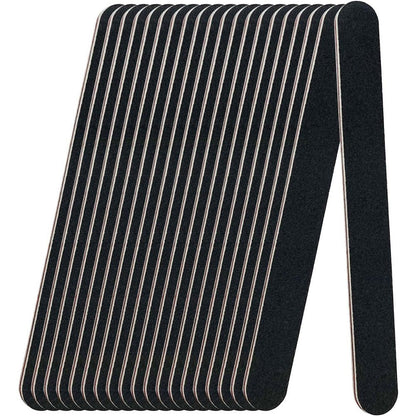 Lnaujs 20 pack 100/180 grit professional nail files front view