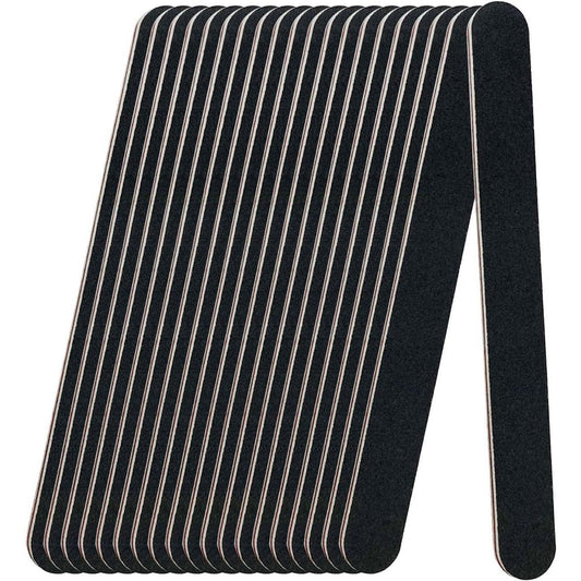 Lnaujs 20 pack 100/180 grit professional nail files front view