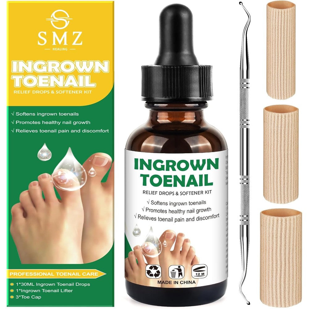 Totclear ingrown toenail removal kit with 30ml drops and tools
