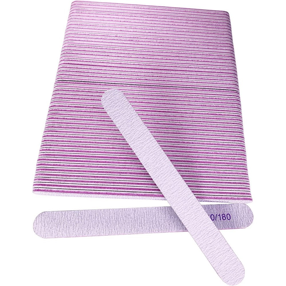AhaTopia 50 pieces nail file emery board set front view
