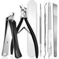 EBEWANLI 6PCS stainless steel ingrown toenail removal kit front view