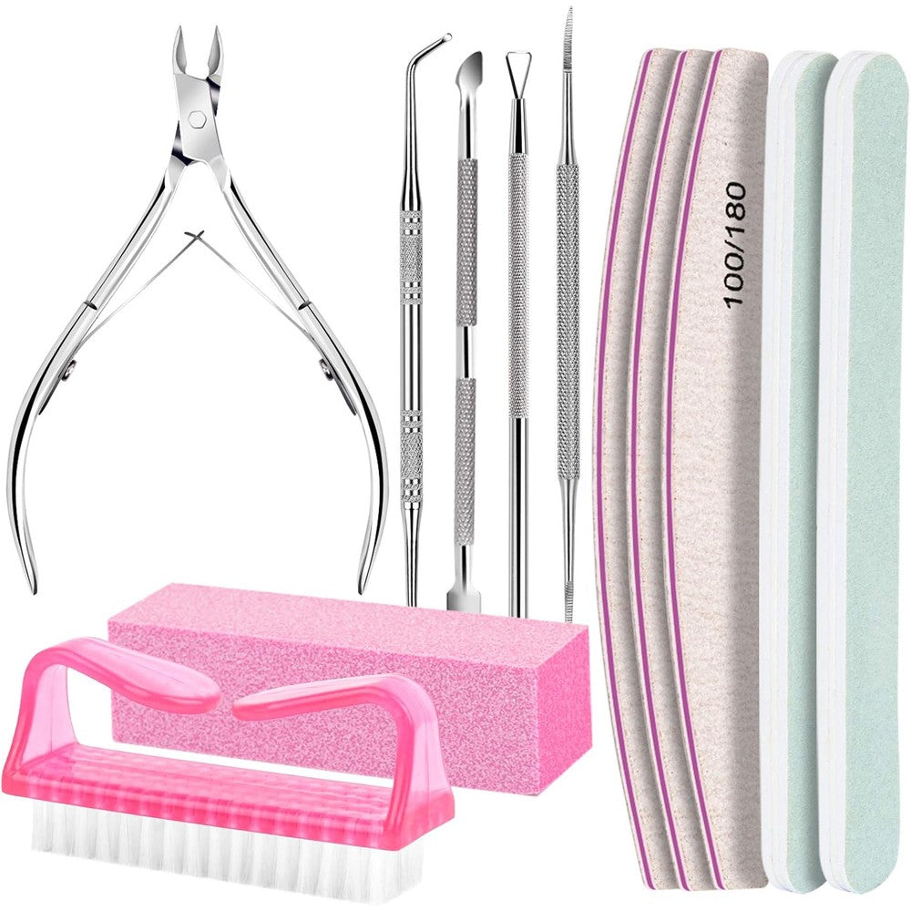Fandamei professional nail care kit front view with manicure tools