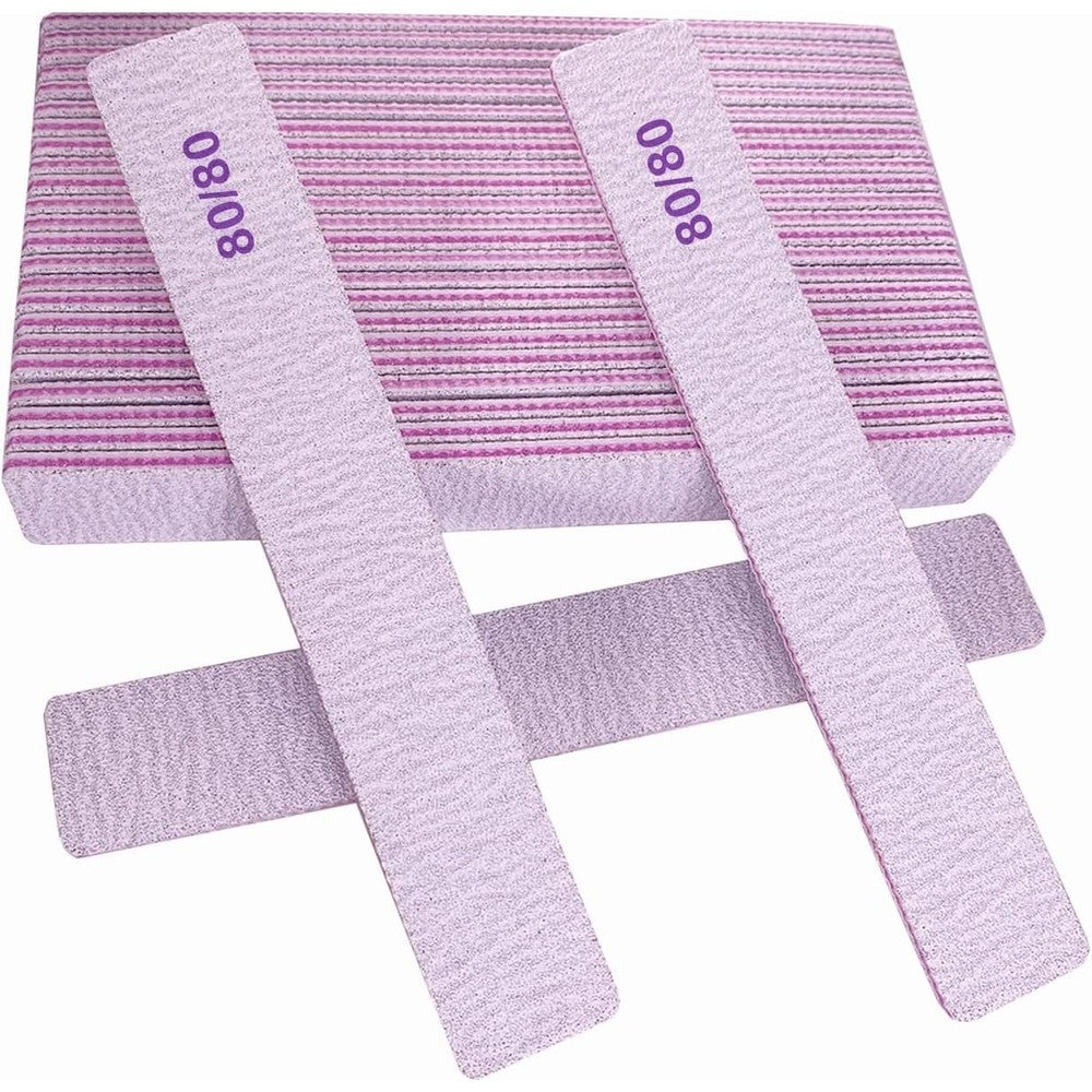 AhaTopia 80/80 grit coarse nail files front view