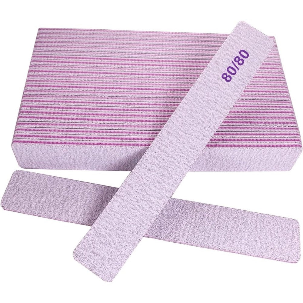 HomeyEra 80/80 Grit Nail Files front view professional manicure tool