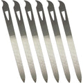 AhaTopia stainless steel nail files 6 pack front view