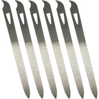AhaTopia stainless steel nail files 6 pack front view
