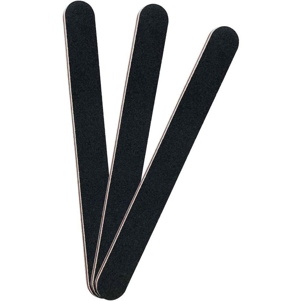 Lnaujs professional emery board nail file 3 pack set