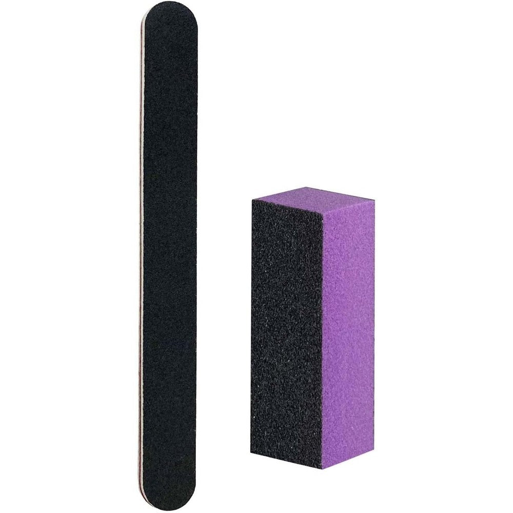 LNAUJS professional nail file and buffer block kit front view