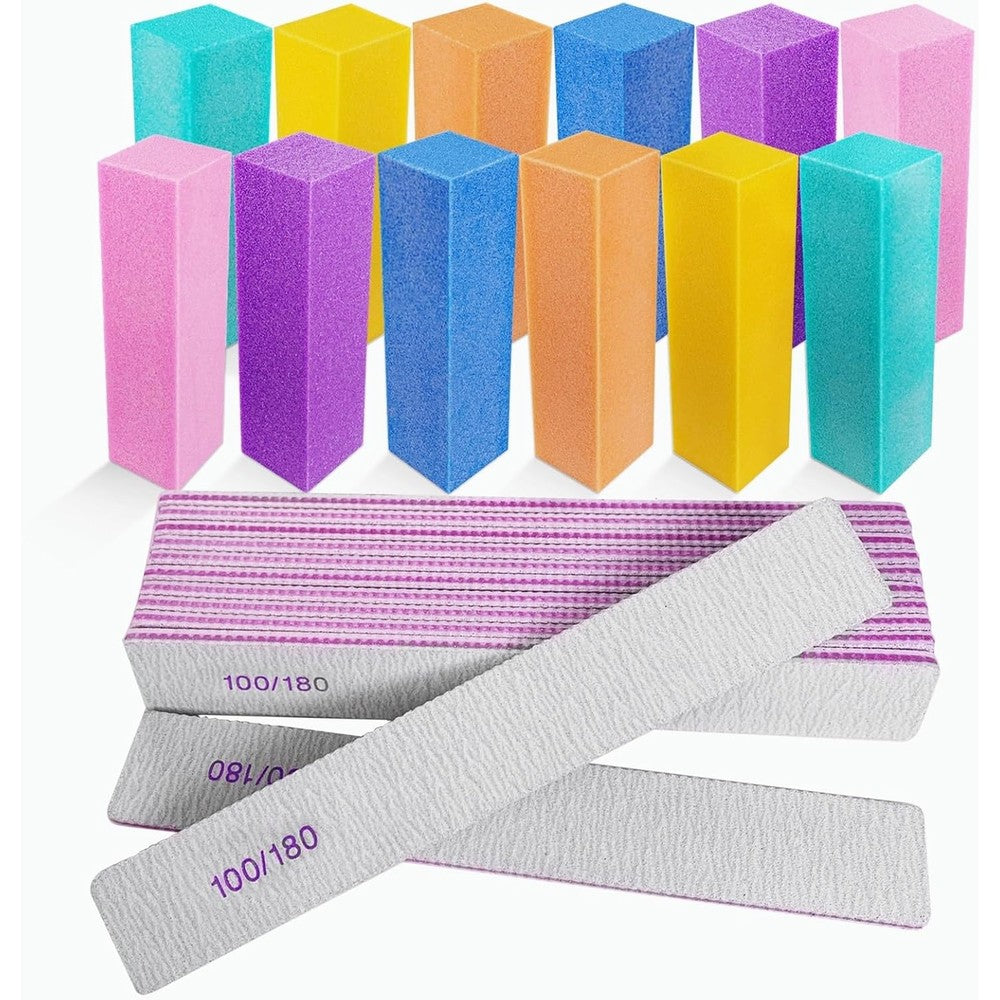 Homeyera 24-piece nail file and buffer set front view