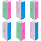 GigaGround 4 Way Nail Buffer Block 6 Piece Set For Natural And Acrylic Nails Professional Manicure Tool With 120 240 600 3000 Grit Levels - Image 1