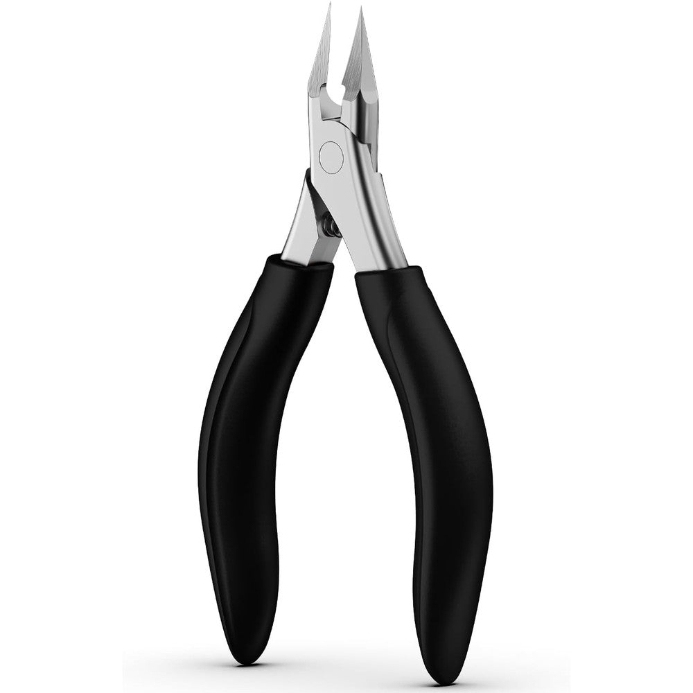 BEZOX Professional Toenail Clippers front view showing the ultra sharp curved stainless steel blades.