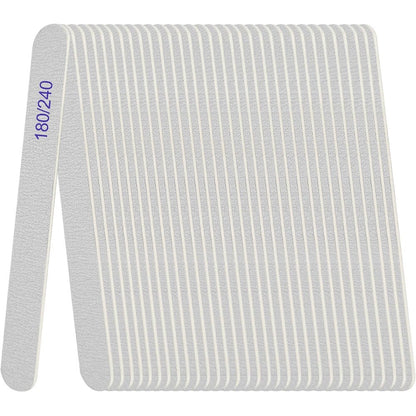 AhaTopia double sided nail file 24 pack front view