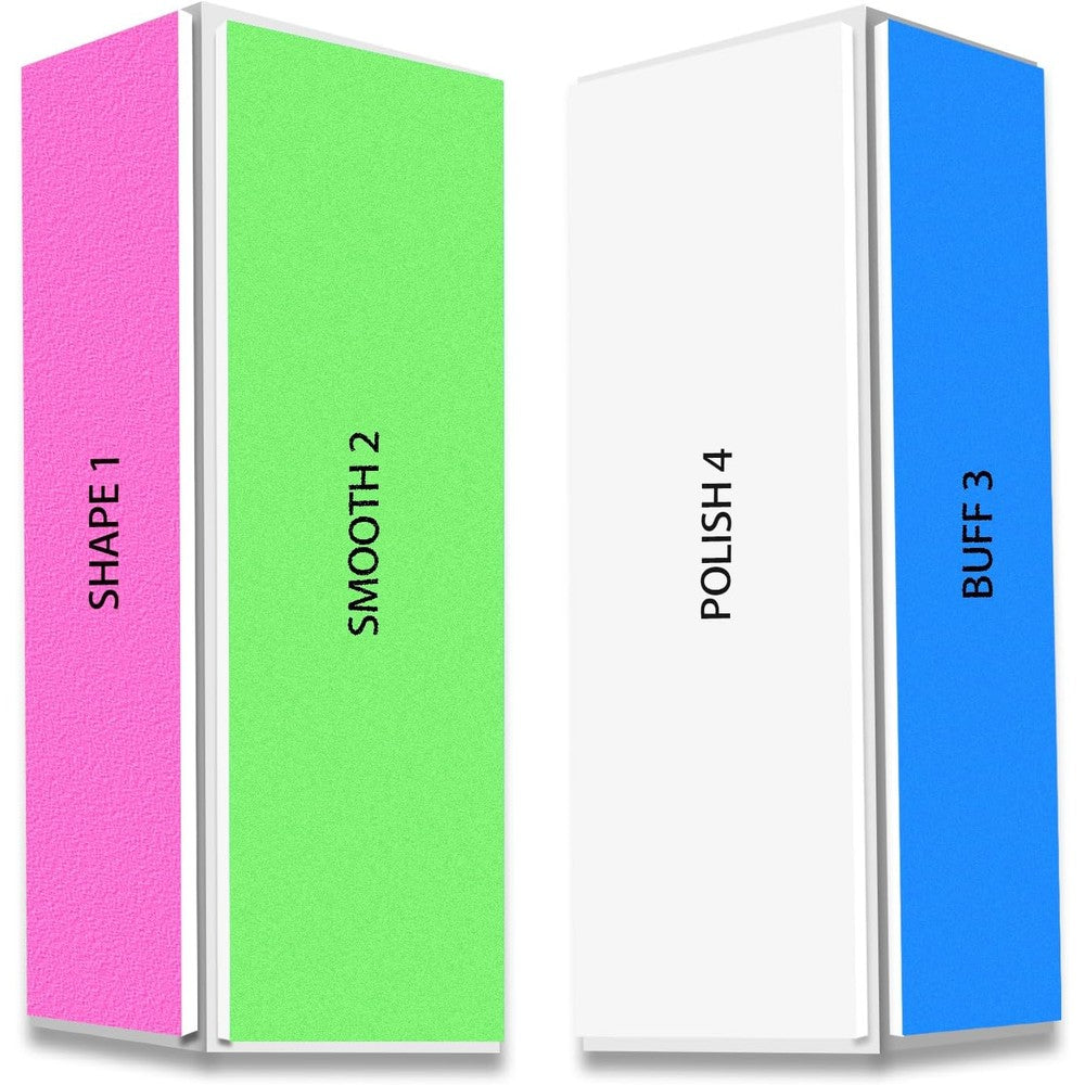 HomeyEra 4 Way Nail Buffer Block 2 Piece set front view