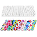 GigaGround mini nail files 50 pack front view with colorful floral patterns