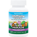 NaturesPlus Animal Parade Kids Immune Booster bottle front view with berry flavor icons.