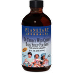 Planetary Herbals Wild Cherry Bark Syrup for Kids 8 Ounces front bottle view