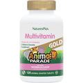 NaturesPlus Animal Parade Gold watermelon flavored multivitamin tablets for kids support immune