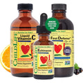 ChildLife Essentials Immune Support Three Pack front view showing liquid vitamin bottles for children