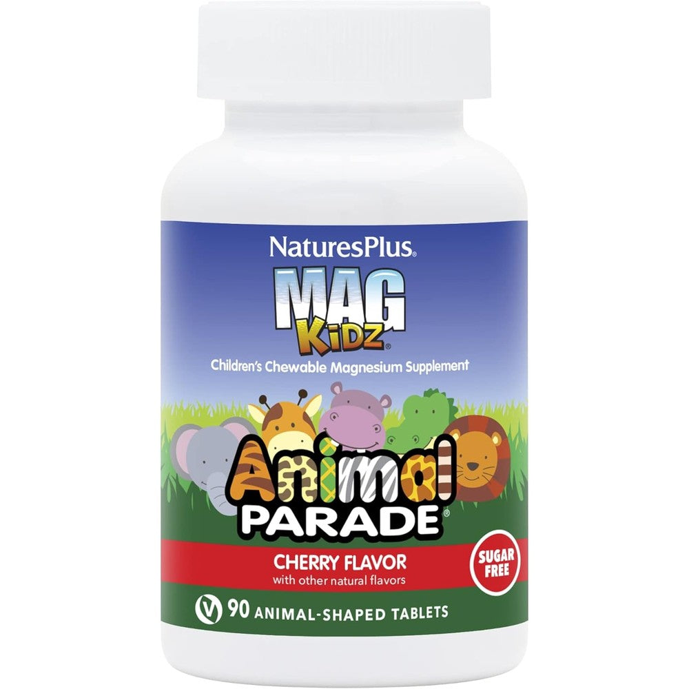 NaturesPlus Animal Parade MagKidz 90 tablets front view of bottle