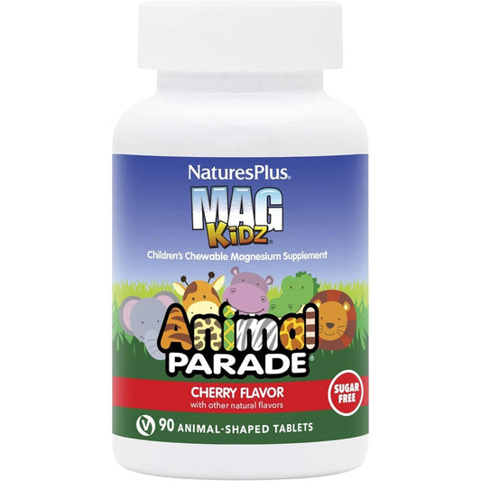 NaturesPlus Animal Parade MagKidz 90 tablets front view of bottle