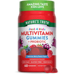 Nature's Truth Just 4 Kidz Multivitamin and Probiotic 60 Gummies front bottle view
