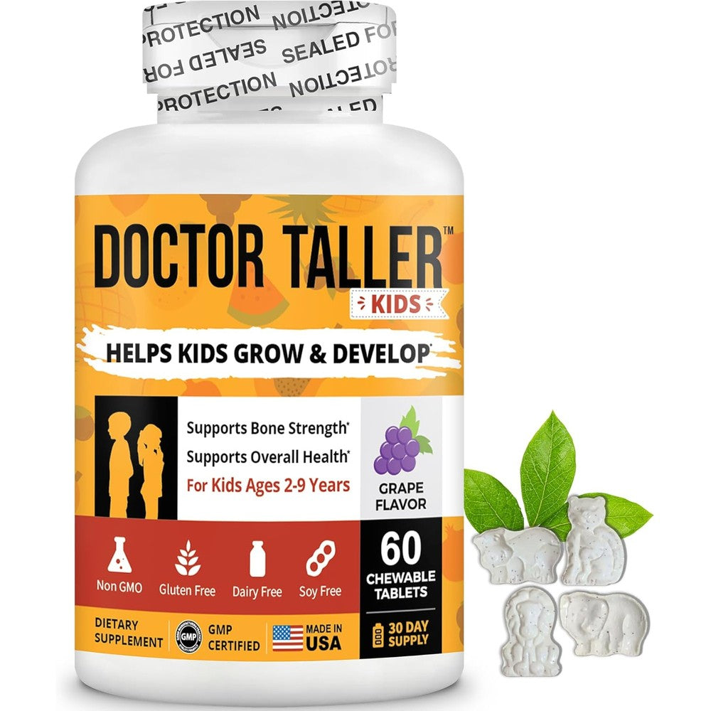 NuBest Doctor Taller Kids Multivitamin front view for bone strength