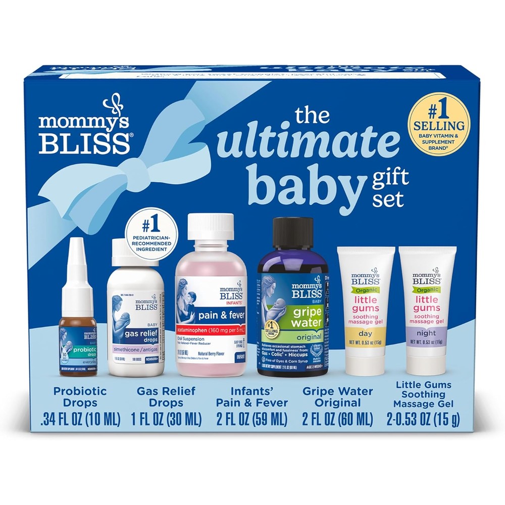 Mommy's Bliss ultimate baby gift set with five essential newborn care products