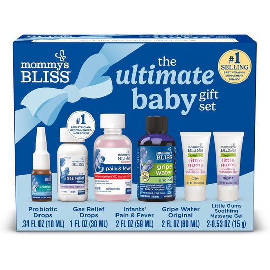 Mommy's Bliss ultimate baby gift set with five essential newborn care products