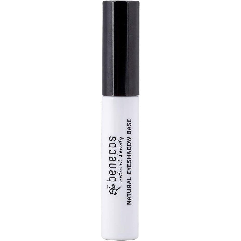 Benecos Natural Eyeshadow Primer front view bottle with sponge applicator.